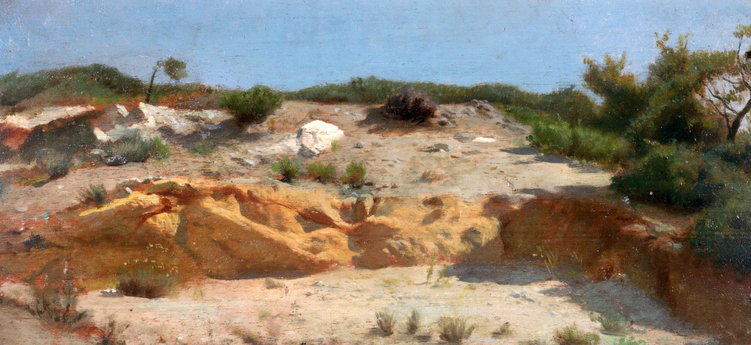 Raffaello-Sernesi-Punta-Righini-–-Castiglioncello-Olio-su-tavola-Collezione-privata-scaled